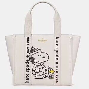 Kate Spade Peanuts X KSNY Snoopy Kip Small Tote NWT